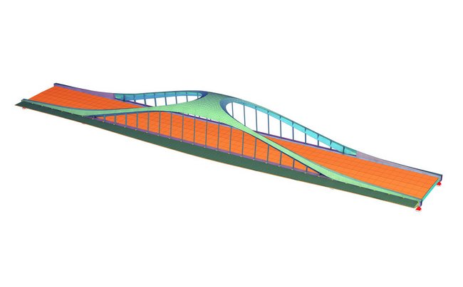 Image SOFiSTiK Modell Port Lands Bridges