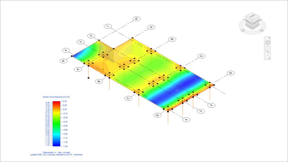 Graphic Cracked Slab Analysis