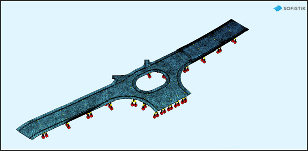 Hetzel Bridge SOFiSTiK Model 1