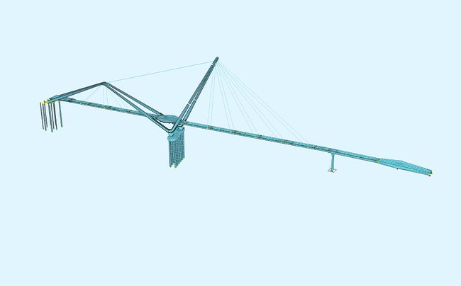 Image SOFiSTiK Modell Neville Bonner Bridge