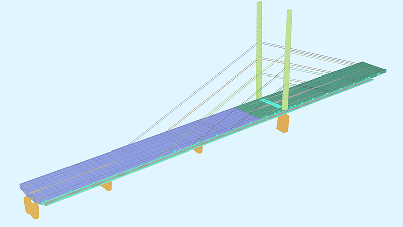 SOFiSTiK Modell 02 Rheinbrücke Duisburg-Neuenkamp