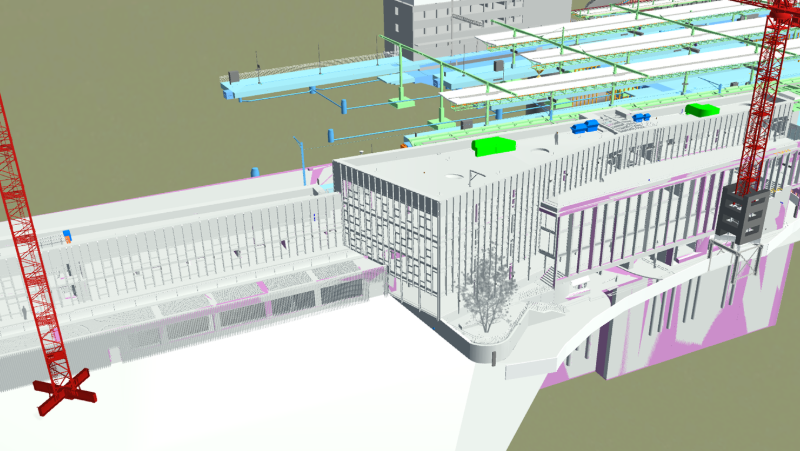 Model 03 Projet Leman 2030 - Gare de Lausanne
